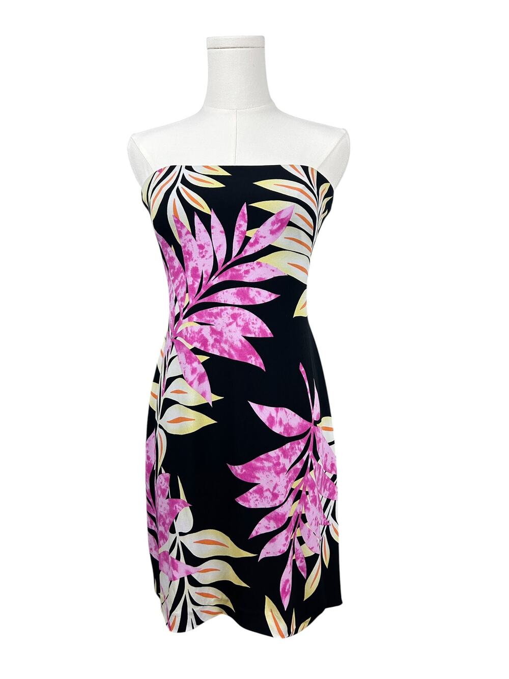 Cache Vintage Y2K Tropical Sleeveless Stretch Bodycon Mini Dress S